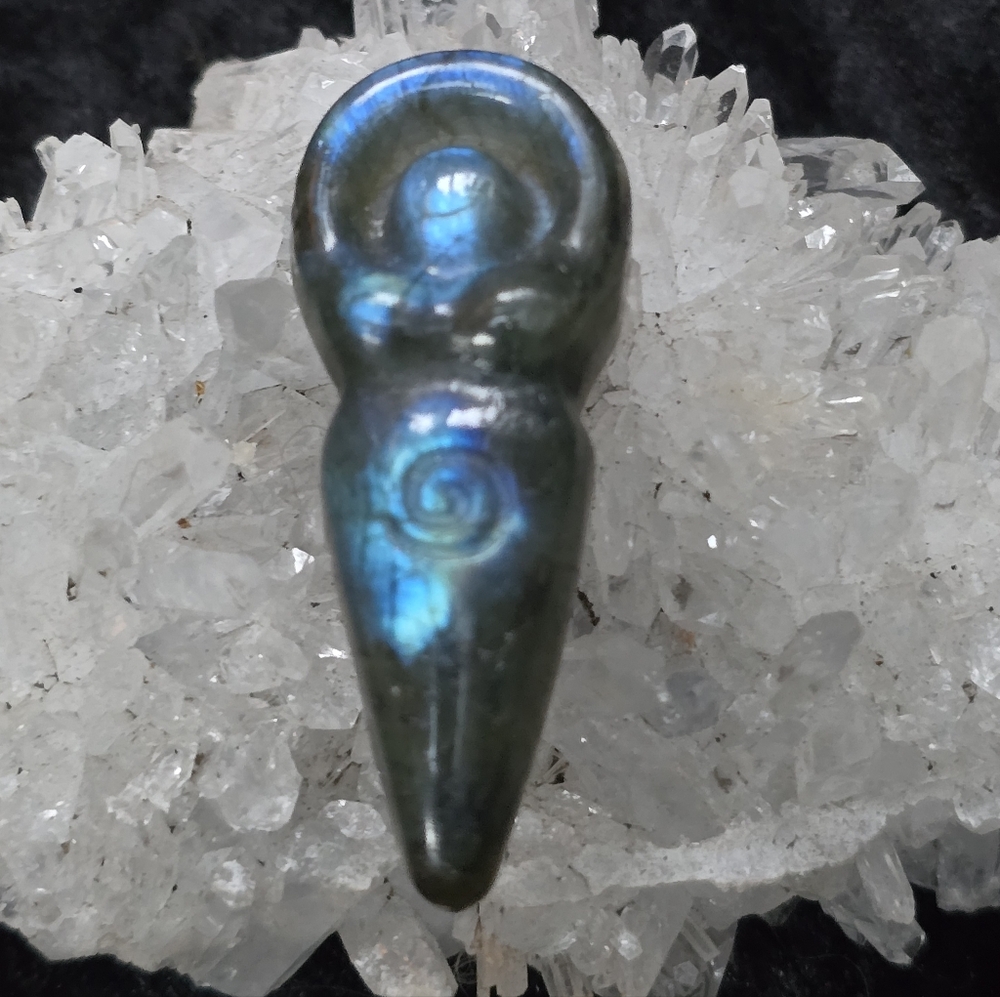 Labradorite Goddess Carving